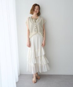 YECCA VECCA アシメラッフルスカート