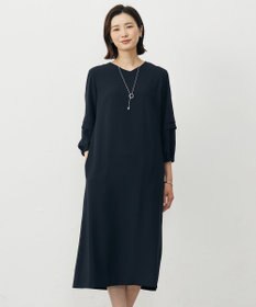 J.PRESS LADIES 【洗える・吸水速乾・接触冷感・セットアップ対応】Light ジョーゼット ワンピース