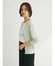 Green Parks ラメクルーネックカーディガン