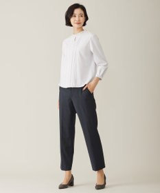 J.PRESS LADIES S 【吸水速乾】プレーティングジャージー フリル襟 カットソー