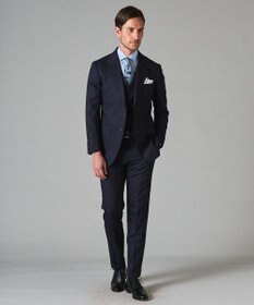 GOTAIRIKU 春夏向け【形態安定】SUMMERPREMIUMPLEATS_スモールワイドカラー 長袖ドレスシャツ（ストライプ/チェック）