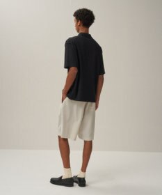 ATON FRESCA KNIT | ハーフスリーブポロセーター - UNISEX