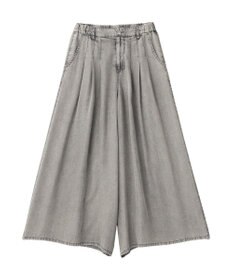 YECCA VECCA バイオ加工ヴィンテージデニムワイドパンツ