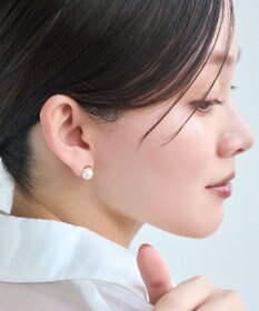 Phoebe 【金属アレルギー対応】パワーストーンバーピアス　パール