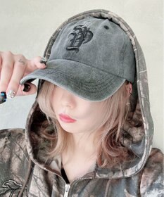 WEGO ロゴ刺繍ピグメントキャップ