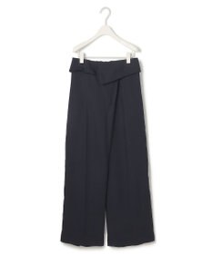 ICB L 【UVケア・接触冷感・速乾・防シワ・洗える】 FluidBackSatin デザインワイドパンツ