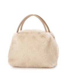 UNBILLION カシュカシュ cachecache / ミンク風エコファー2wayボックストート