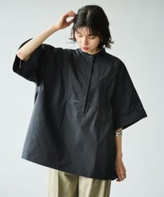 #Newans 【洗える/セットアップ可能】ハシゴレースビブデザインシャツ