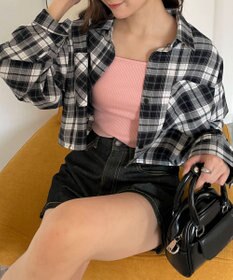 WEGO チェックショートシャツ