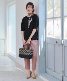 Tiaclasse 【小倉優子さん着用・洗える】カラーテーパードパンツ