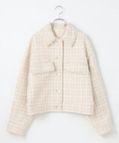 #Newans ツイードブルゾン