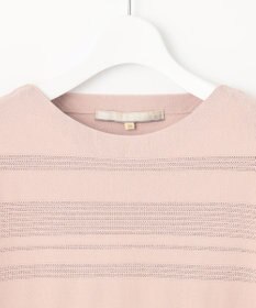 自由区 【洗える】クレープストレッチボーダー ニット