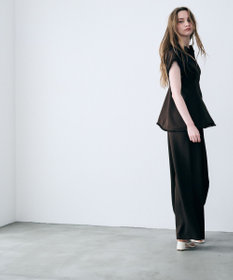 uncrave リネンライクツイル ジレブラウス