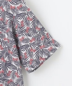 JOSEPH ABBOUD 【リネン素材/清涼感/吸水速乾】リネンハニカムプリント 半袖 シャツ