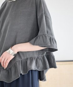 earth music&ecology ピグメントフリルTシャツ