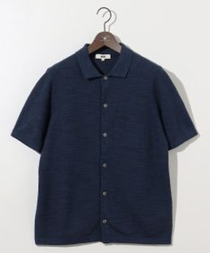 JOSEPH ABBOUD 【イタリア糸使用/軽い/洗える/サスティナブル】スラブギマ ニット シャツ