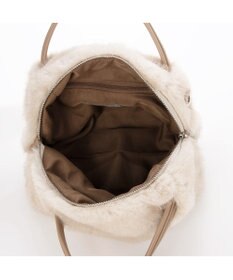 UNBILLION カシュカシュ cachecache / ミンク風エコファー2wayボックストート