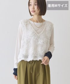 AMERICAN HOLIC 【選べる丈】Ｖネックレースベスト