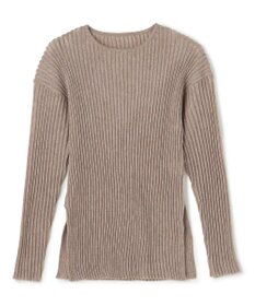 uncrave シアーストライプニット クルーネックトップス