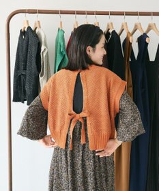 CRAFT STANDARD BOUTIQUE キナリノコラボ/洗える2wayモールニットベスト/24AW