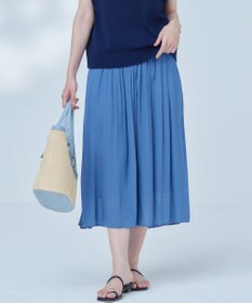 組曲 L 【WEB限定】シアープリーツライクシフォン パンツ