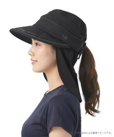 FILA GOLF／marie claire 【marie claire SPORT】 サンバイザーにも変わる タレ付き6WAYキャップ