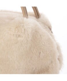 UNBILLION カシュカシュ cachecache / ミンク風エコファー2wayボックストート