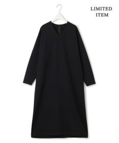 ICB 【WEB限定・洗える】ストレッチポンチ Vネックワンピース