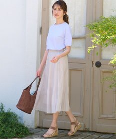 ANY SIS L 【洗える】シフォンプリーツ スカート