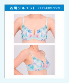 WACOAL 【夏めくブラ】 ブラジャー メッシュ素材(カップ) 吸汗速乾(肌側カップサイド・パッド受け・ワイヤーループ) 背中すっきり レディース BRB465 /ワコール