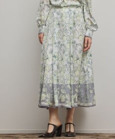 GRACE CONTINENTAL フルーツフラワープリントスカート
