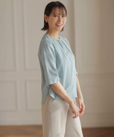 J.PRESS LADIES L 【セットアップ対応】Light ジョーゼット ワイド イージーパンツ