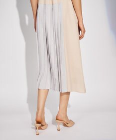 GRACE CONTINENTAL プリーツ配色ワンピース