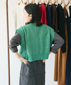 CRAFT STANDARD BOUTIQUE キナリノコラボ/洗える2wayモールニットベスト/24AW