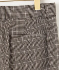 組曲 S 2WAYウォームストレッチ ストレートチェックパンツ