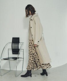 YECCA VECCA ウール混ステンカラーロングコート