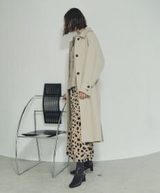 YECCA VECCA ウール混ステンカラーロングコート