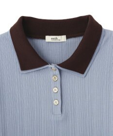 earth music&ecology ダブル衿ペプラムプルオーバー