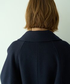 YECCA VECCA ウール混ステンカラーロングコート