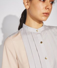 GRACE CONTINENTAL プリーツ配色ワンピース