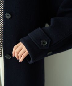 YECCA VECCA ウール混ステンカラーロングコート