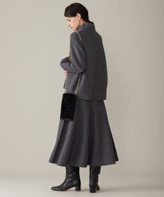 自由区 S 【洗える】ウールミラノハイネック ニット