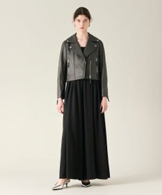 GRACE CONTINENTAL ラムレザーライダースジャケット