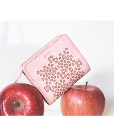 genten 【新色】フラッターカットワーク 二つ折り財布