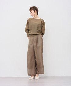 uncrave シアーオーガンジー ワイドパンツ