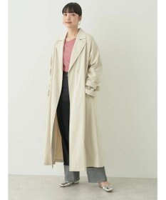 earth music&ecology 着流しロングトレンチ