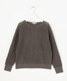 自由区 リネンミドルゲージプルオーバー ニット