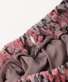 ANY KIDS 花柄 チュール フレア スカート