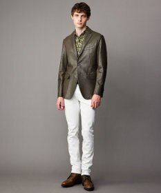 JOSEPH ABBOUD 【キングサイズ・長く育てたいサスティナブルなレザー】ラムレザージャケット