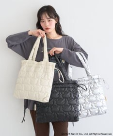 earth music&ecology 【予約】リラックマ×earth シルエットキルトトートバッグ